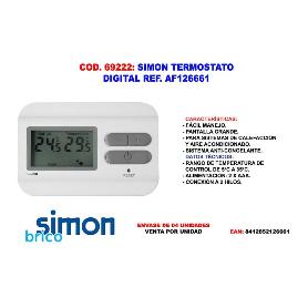 SIMON TERMOSTATO DIGITAL 12X8 CM AF126661