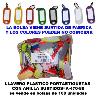 LLAVERO PLASTICO PORTAETIQUETAS 20X55MM+ANILLA 100 SURTID A47080