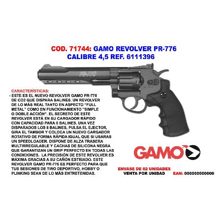 GAMO PISTOLA REVOLVER PR-776 CALIBRE 4,5 REF 6111396
