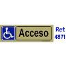 PLACA ADH.ACCE.MINUSVALIDOS PVC 53X165MM 4871 BL FINSTOCK