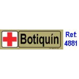 PLACA ADH.BOTIQUIN  PVC 53X165MM 4881 BL FINSTOCK