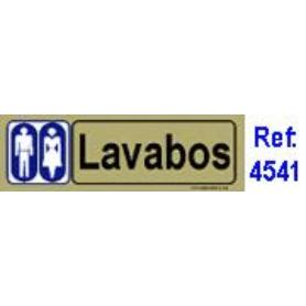 PLACA ADH.LAVABOS   PVC 53X165MM 4541 BL FINSTOCK