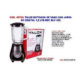 TALOX BATIDORA DE VASO CON JARRA DE CRISTAL 1,5 LTS REF. BLV 400