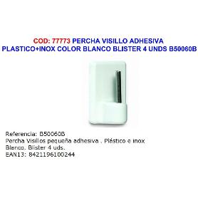 BRINOX PERCHA VISILLO ADHES.PLAST+INOX-BLANCO BLIS-4 UND B50060B