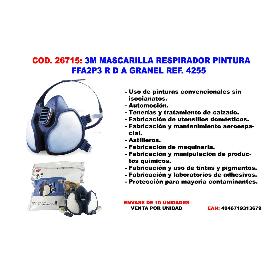 3M MASCARILLA RESPIRADOR PINTURA FFA2P3 R D REF. 4255