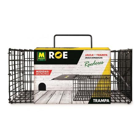 MASSO RATICIDAS JAULA TRAMPA RATA -RATONES 305X127X127 MM 231595