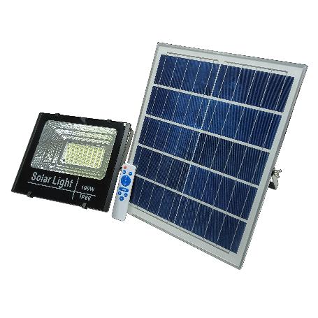 TALOX FOCO SOLAR LED C-CONTROL REMOTO 100 W GY-RSF-004