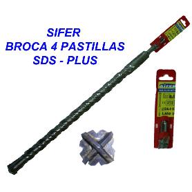 SIFER BROCA 4 PASTILLAS SDS-PLUS   8X160