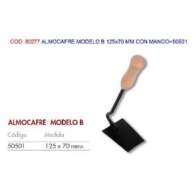 ALMOCAFRE MODELO B 125X70 MM CON MANGO 50501
