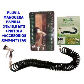 PLUVIA MANGUERA ESPIRAL 3-8X15,0 MTS+PISTOLA+ACCES. X949-847Y7AG
