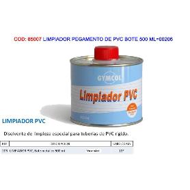 LIMPIADOR PEGAMENTO DE PVC BOTE 500 ML 00206