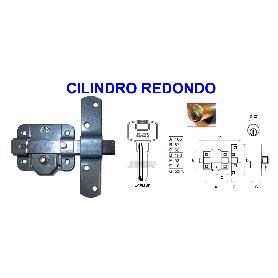 AVL CERROJO 8301 S -R -80 50 MM C-REDONDO SEGURIDAD LLAVE Y BOT