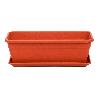 JARDINERA MACETERO RECTANGULAR PLASTICO COLOR TERRACOTA EVA 50CM