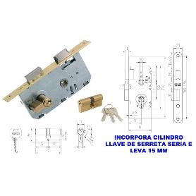 MCM CERRADURA EMBUTIR MADERA 2501-235AN311 35 CANTO RECTO LATONA