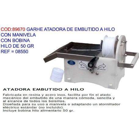 GARHE ATADORA DE EMBUTIDO A HILO CON MANIVELA+BOBINA 08550