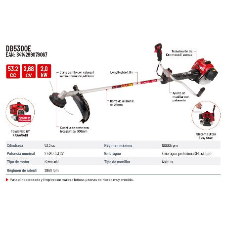 DB5300E DESBROZADORA 53CC