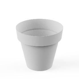 PLASTIKEN MACETA SERIE TES REDONDA 38 CM BLANCO 8638-BLA
