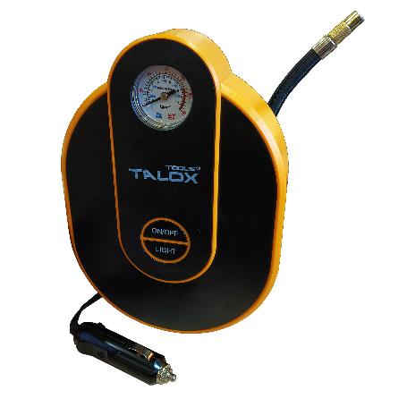 TALOX MINI COMPRESOR PARA COCHE 12V+3 BOQUILLAS 18BAR 690003