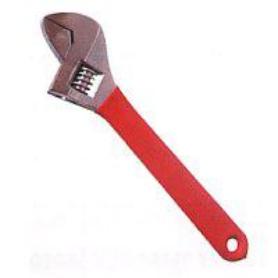 LAMS LLAVE AJUSTABLE MANGO ROJO    15 MOLETA CENTRAL A0010