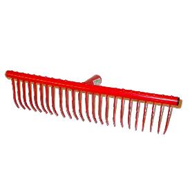 PLUVIA JARDIN RASTRILLO METAL ROJO 24PUASX44CM S-MANGO R109M-24T