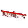 PLUVIA JARDIN RASTRILLO METAL ROJO 24PUASX44CM S-MANGO R109M-24T