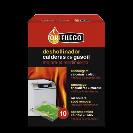 FLOWER OK FUEGO DESHOLLINADOR LIQUIDO ESTUFA GASOIL 10X5ML 50229