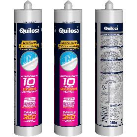 Quilosa silicona acida cocina-baño 280ml blanca 10 año sin moho