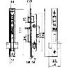 CERRADURA LINCE 5550  ALUMINIO  14 MM.