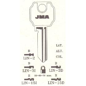 LLAVES JMA TIPO B MOD LIN- 5I (CAJA 50 UNIDADES)