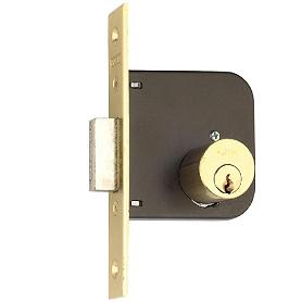 CERRADURA DE EMBUTIR MADERA 51 SOLO CON PALANCA, CILINDRO DOBLE REDONDO DE 28MM DE DIÁMETRO, ENTRADA DE 35MM, CAJA 