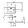 YALE FINSTOCK CERROJOS 19-R HN 80 SOBREPON C-REDO PASADO+PUL