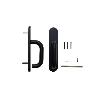 MANILLA PARA PUERTAS CORTAFUEGO SERIE MONOBLOC DE BOCALLAVE 72 MM. COMPATIBLE CON CERRADURAS SERIE CF60. CUADRADILL