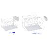 BAJA ESCURREPLATOS DE.PLASTIFICAD.BLANCO 40.5X26.5X10.2-89030