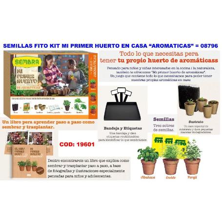 SEMILLAS FINSTOCK FITO KIT MI PRIMER HUERTO EN CASA AROMATICAS