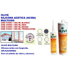 OLIVE SILICONA ACETICA (ACIDA) S-11 MULTIUSOS TRANSLUCIDA 280 ML