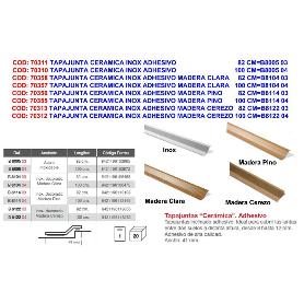 BRINOX TAPAJUNTA CERAMICA INOX ADHE.MADERA CEREZO   82CM B812203