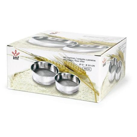 IMF FINSTOCK SET 2 TAMICES AERO INOX 12 X 4,8 CM - 20 X 5.5 CM