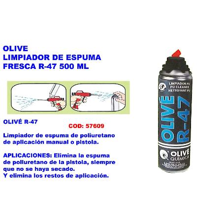 OLIVE ELIMINADOR LIMPIADOR  ESPUMA PU FRESCA R-47 500 ML