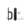 MANILLA PARA PUERTAS CORTAFUEGO SERIE MONOBLOC DE BOCALLAVE 72 MM. COMPATIBLE CON CERRADURAS SERIE CF60. CUADRADILL