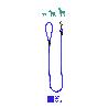 ARPPE CORREA NYLON 120 CM REDONDO 9 MM AZUL 2252011007