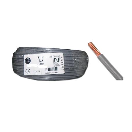 CABLE FINSTOCK ELECTRICO FLEXIBLE 4,0 MM DE 100 MT GRIS 52040,1
