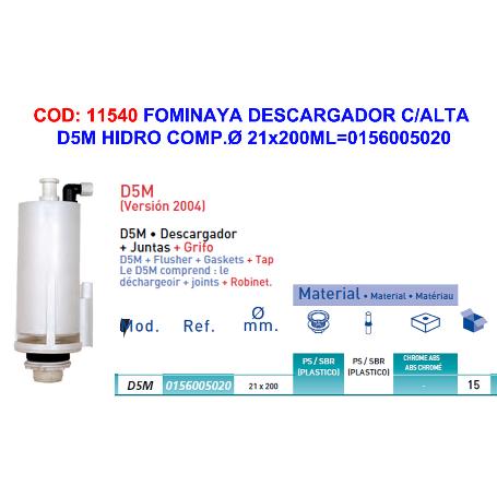 BAJA FOMINAYA DESCARGADOR C-ALTA D5M HIDRO COMP.0156005020