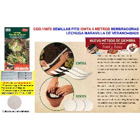 SEMILLAS FITO CINTA 5 MT.SEMBRAR LECHUGA MARAVILLA VERANO 09420
