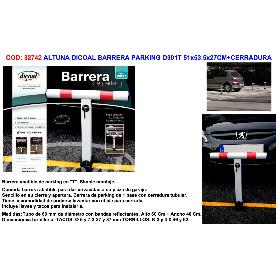 ALTUNA FINSTOCK BARRERA PARKING D301T 51X53.5X27CM+CERRADURA