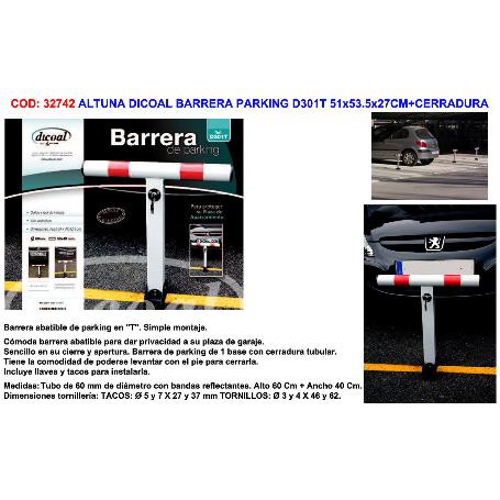 ALTUNA FINSTOCK BARRERA PARKING D301T 51X53.5X27CM+CERRADURA