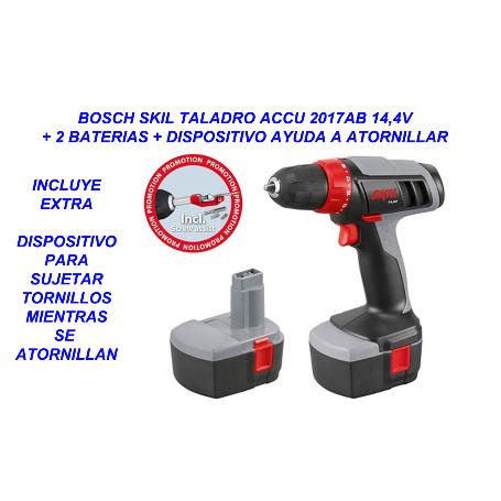 BAJA BOSCH SKIL TALADRO ACCU 2017AB 14,4V+2 BATERIA+ ATORNILLADO
