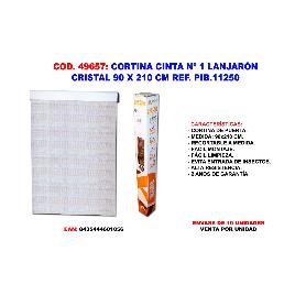 CORTINA FINSTOCK Nº 1 LANJARON CRISTAL 90 X 210 CM PIB.11250