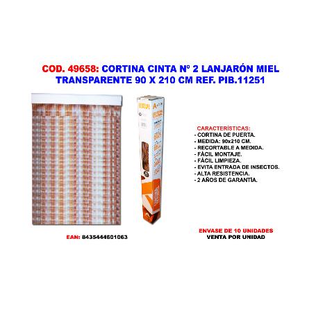 BAJA CORTINA Nº 2 LANJARON MIEL 90 X 210 CM PIB.11251