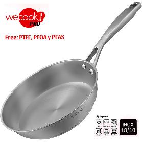 WECOOK SARTEN 28CM PRO ACERO INOX 3.5 MM TODO FUEGO REF. 64028