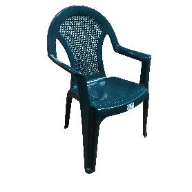 SILLA MONOBLOC BRAZOS RESPALDO ALTO REJILLA VERDE 76196D